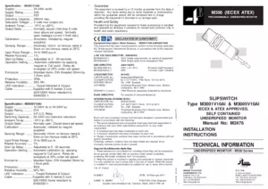 Product Manual - M3001V10AI & M3005V10AI (ATEX & IECEx approved)