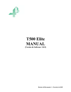 Manual de Instruções - T500 Elite